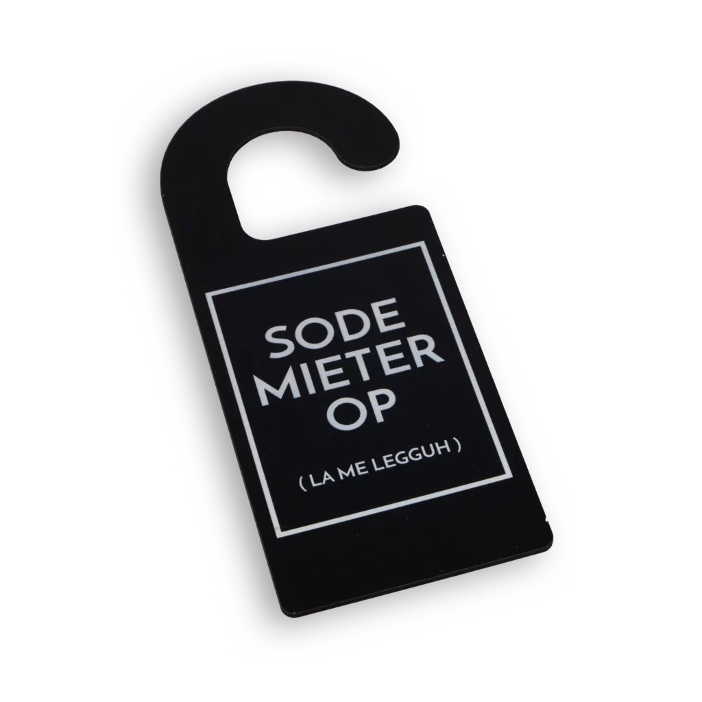 Deurhanger - "SODEMIETER OP"