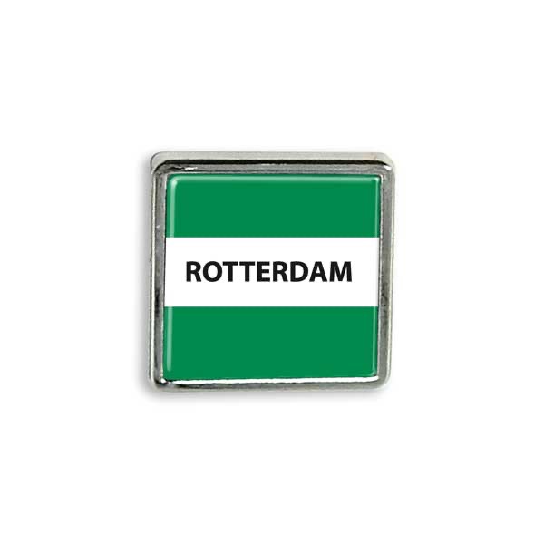 Pin - Vlag van Rotterdam (vierkant)
